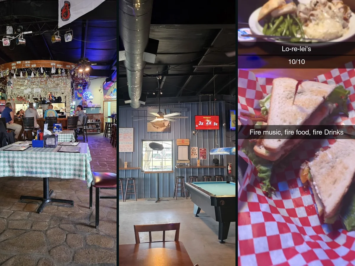 Casual dining room with booths and bar seating.